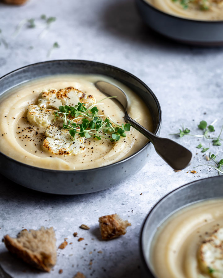 Trinta sriuba, žiediniai kopūstai, salierai, baltosios pupelės