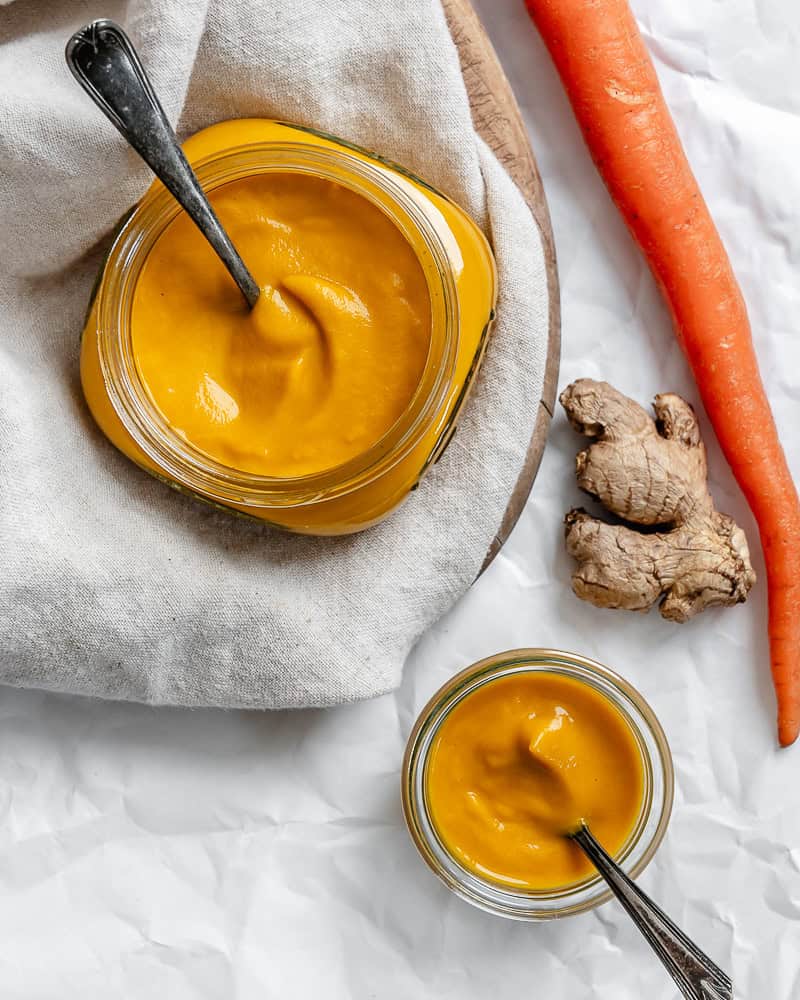 Kreminis morkų ir imbiero padažas.